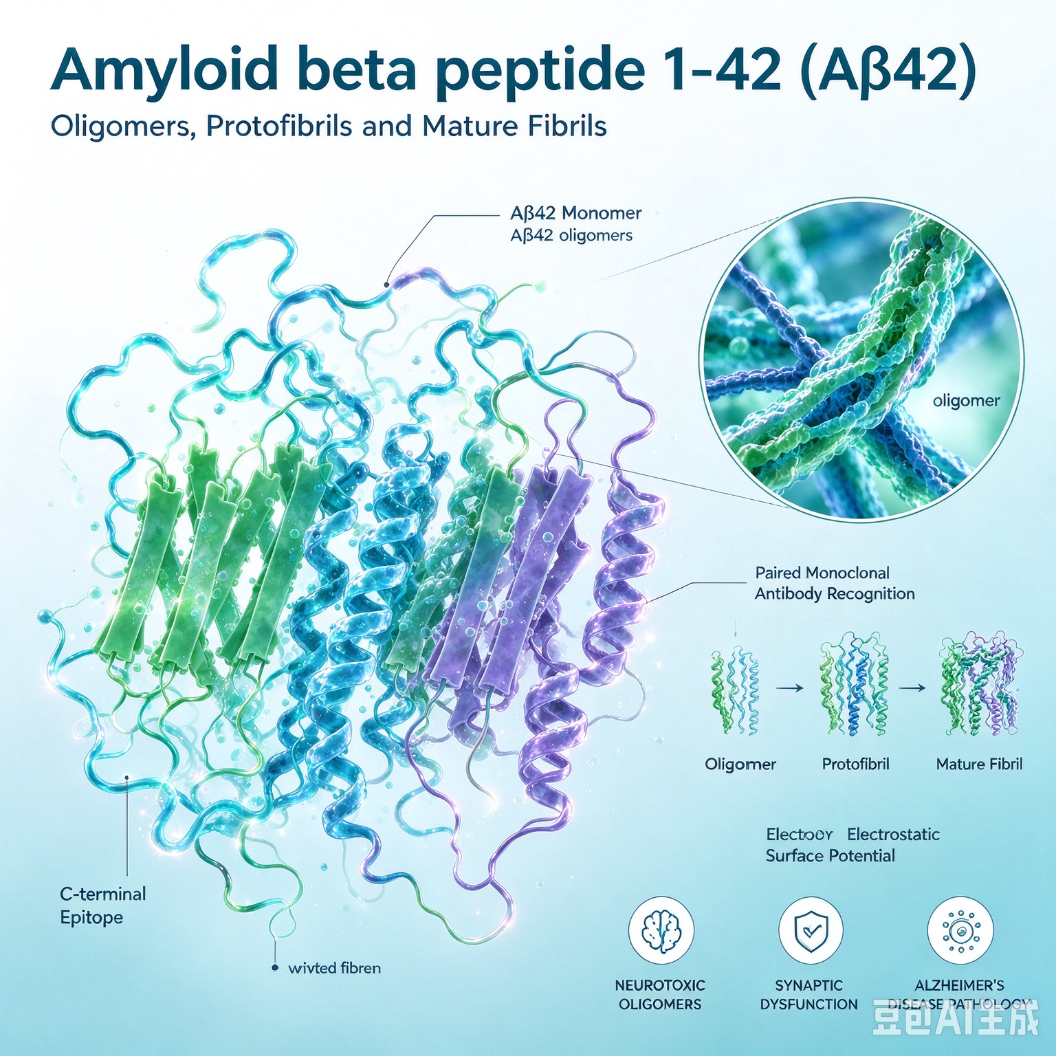 Aβ1-42 Monoclonal Antibody Pair